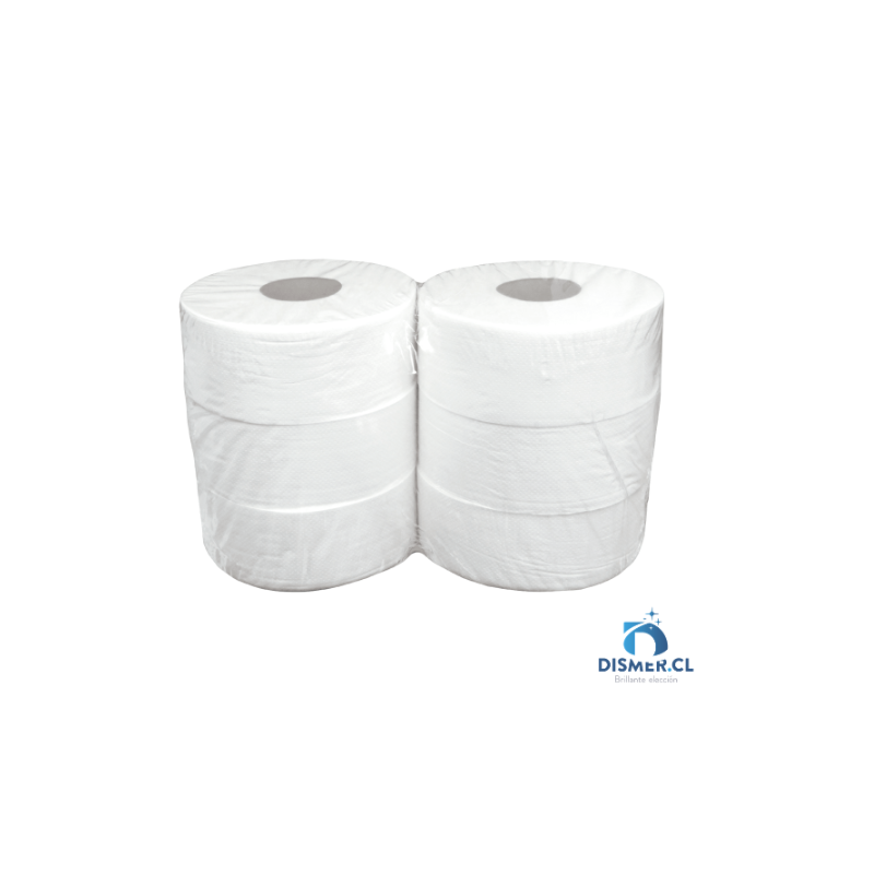 Papel higiénico hoja simple 300 metros 6 rollos Papel higiénico hoja simple 300 metros 6 rollos
