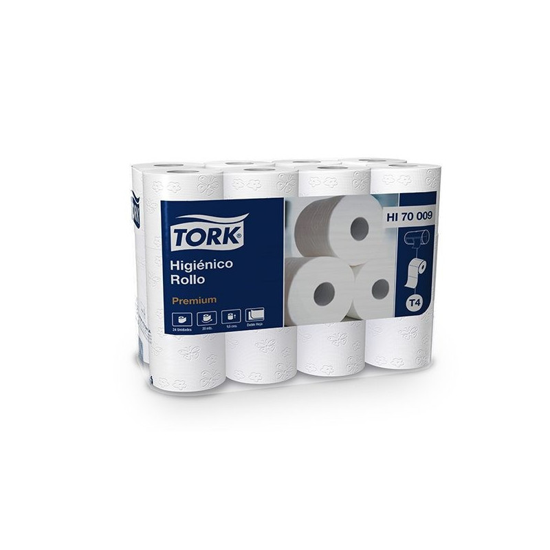 Papel higiénico doble hoja 48 rollos 20m Tork