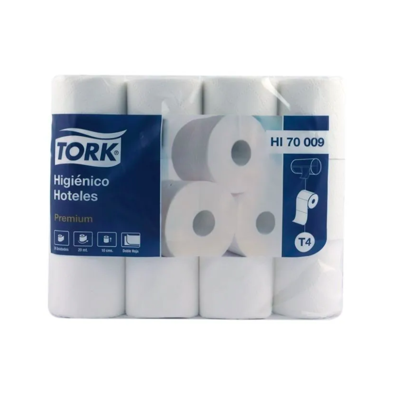 Papel higiénico doble hoja 48 rollos 20m Tork