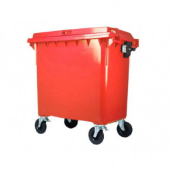 Contenedor de Basura 1100L Rojo