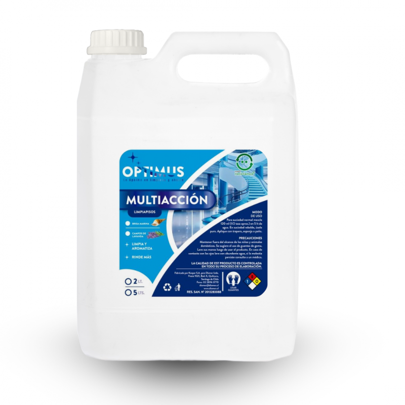 Limpiapisos Lavanda Optimus 5 Litros | Limpieza Profunda y Aroma Relajante