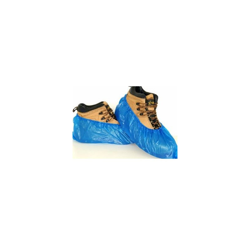 Cubrecalzado plástico azul 100 unidades | Protección e higiene profesional | Dismer.cl