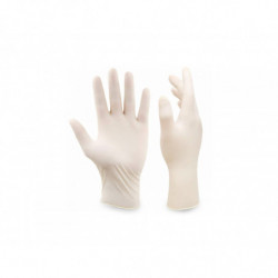 Guante de examen látex talla L | Protección total y confort superior | Dismer.cl