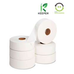 Papel higiénico jumbo Keeper 4x500 Papel higiénico jumbo Keeper 4x500