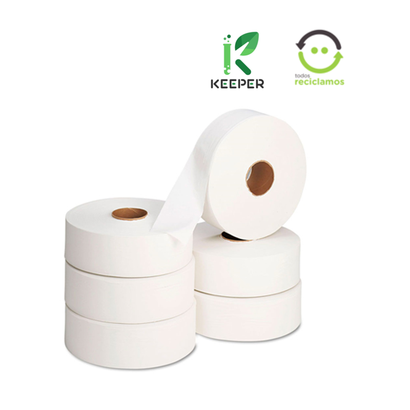 Papel higiénico jumbo Keeper 4x500