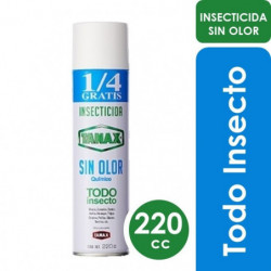 INSECTICIDA "TANAX" TODO INSECTO SIN AROMA 220CC