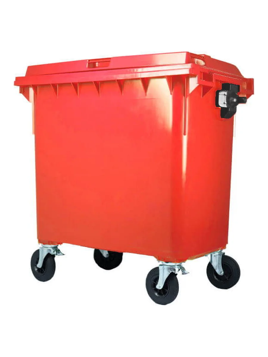 Contenedor Basura 1100 L Rojo