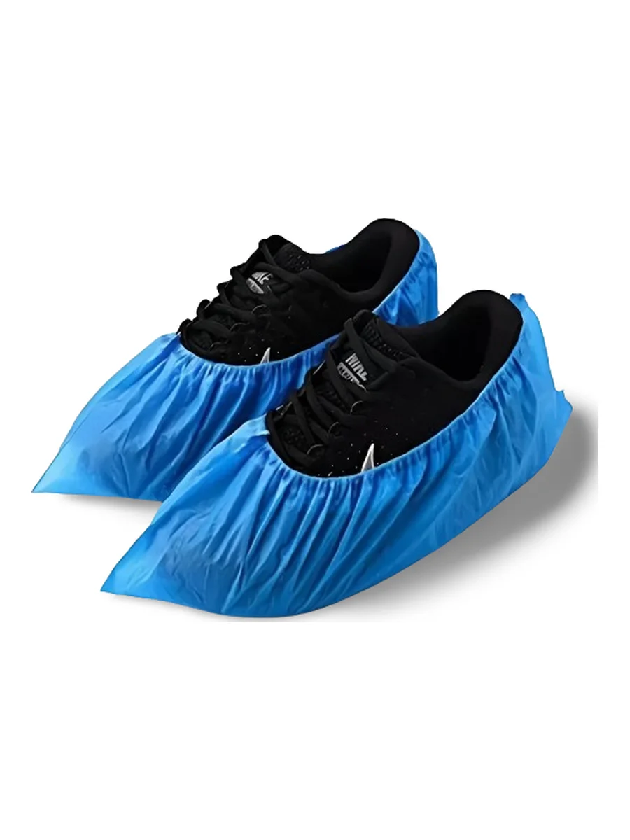 Cubrecalzado Plástico Azul 100 unidades