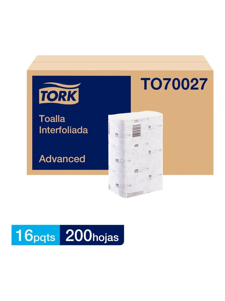 Toalla Advanced Interfoliada Doble Hoja "Tork"