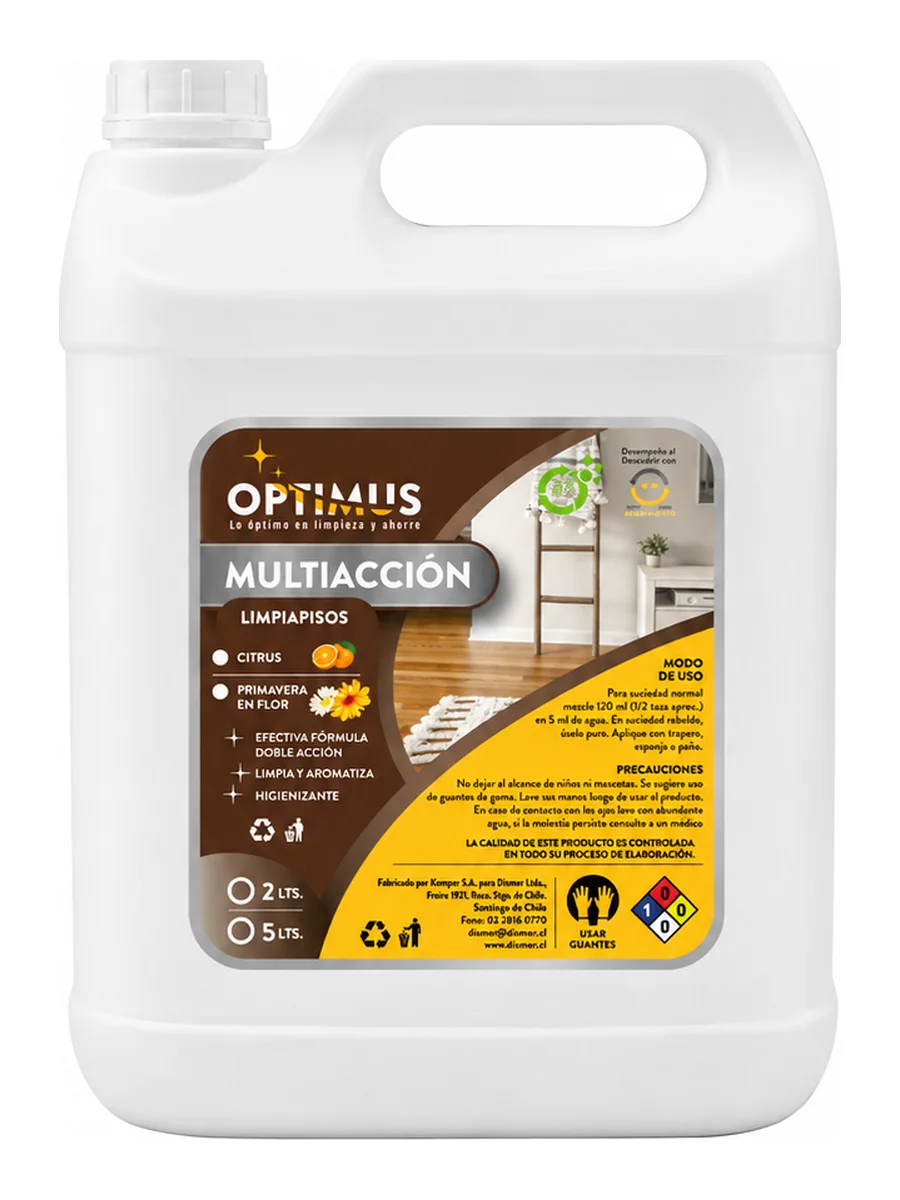 Multiacción Limpiapisos Frescura Cítrica Optimus 5 litros