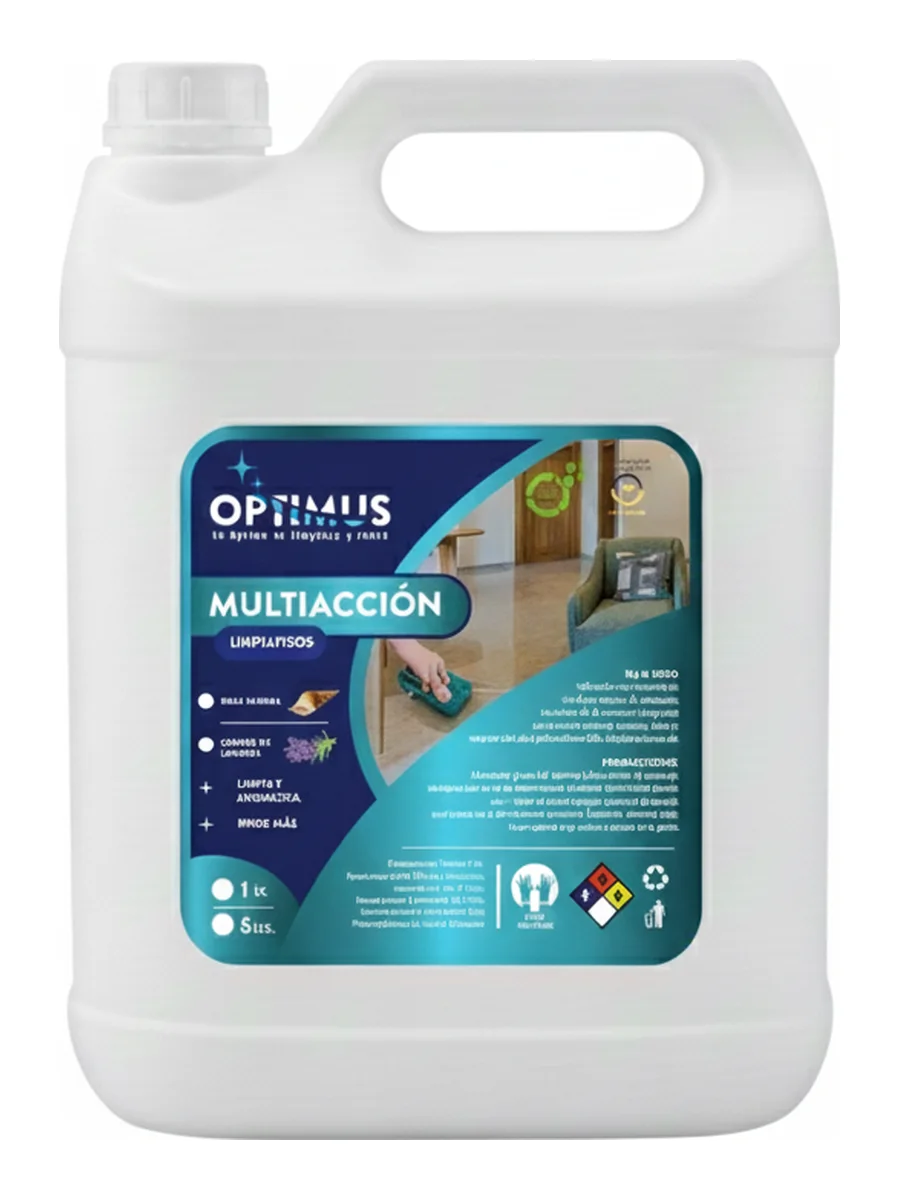 Multiacción y Limpiapisos Lavanda Optimus 5 litros