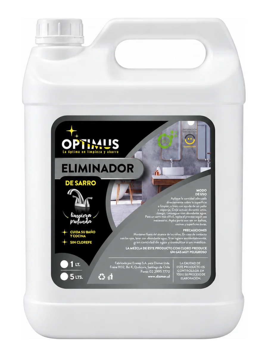 Eliminador Desincrustante de Sarro Optimus 5 L