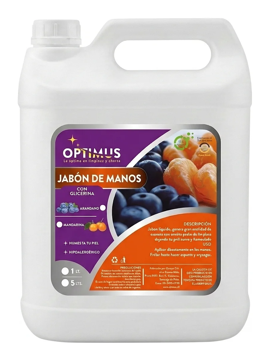 Jabón Granada Mandarina Optimus 5 litros