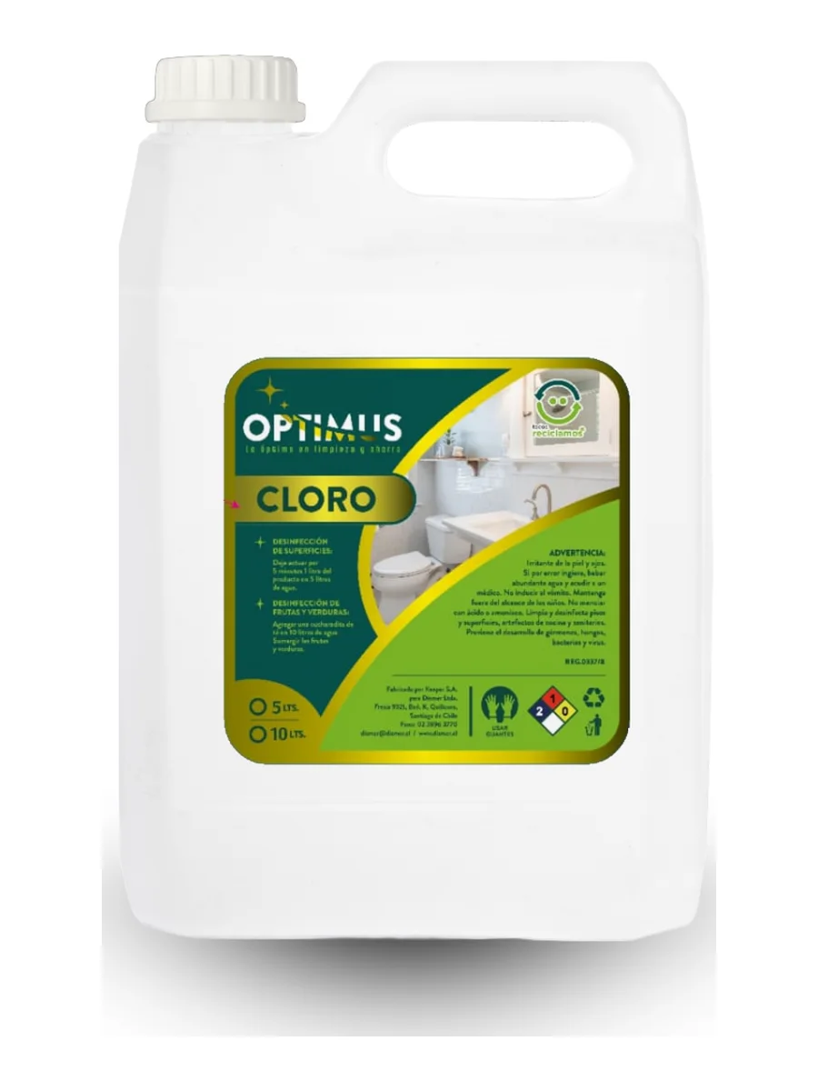 Cloro Optimus 5 litros