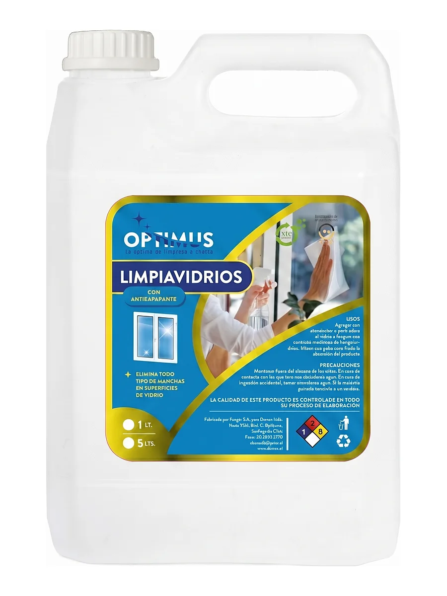 Limpiavidrios Optimus 5 litros
