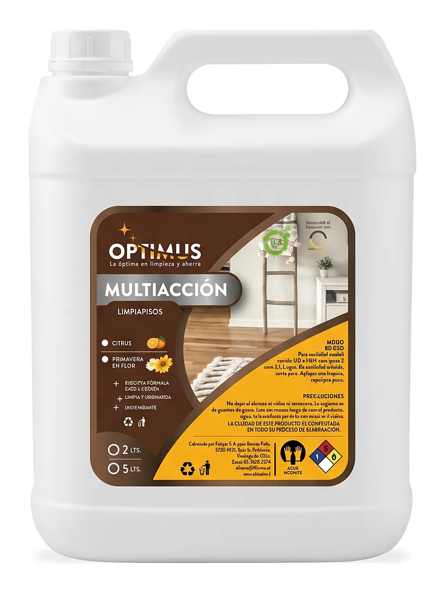 Multiacción Limpiapisos Aires de Primavera Optimus 5 litros
