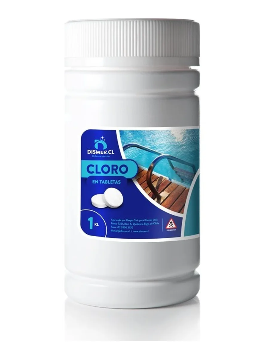 Cloro Tabletas Triple Acción 1 Kilo - 5 Tabletas de 200 Gramos