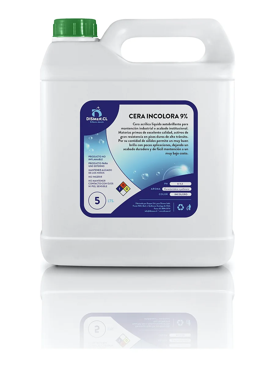 Cera Autobrillo Incolora - 9% 5 litros