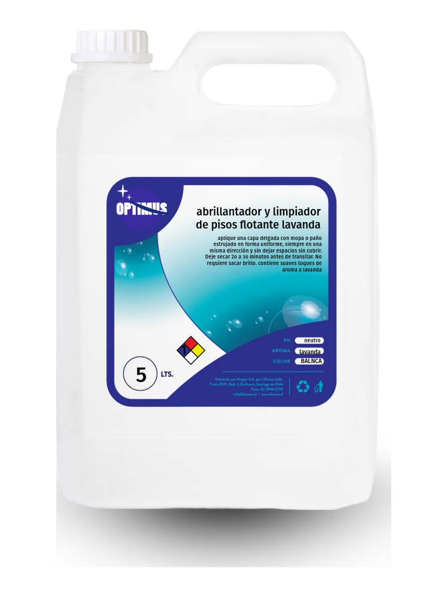 Limpiador Abrillantador Pisos Flotante Aroma Lavanda 5 litros