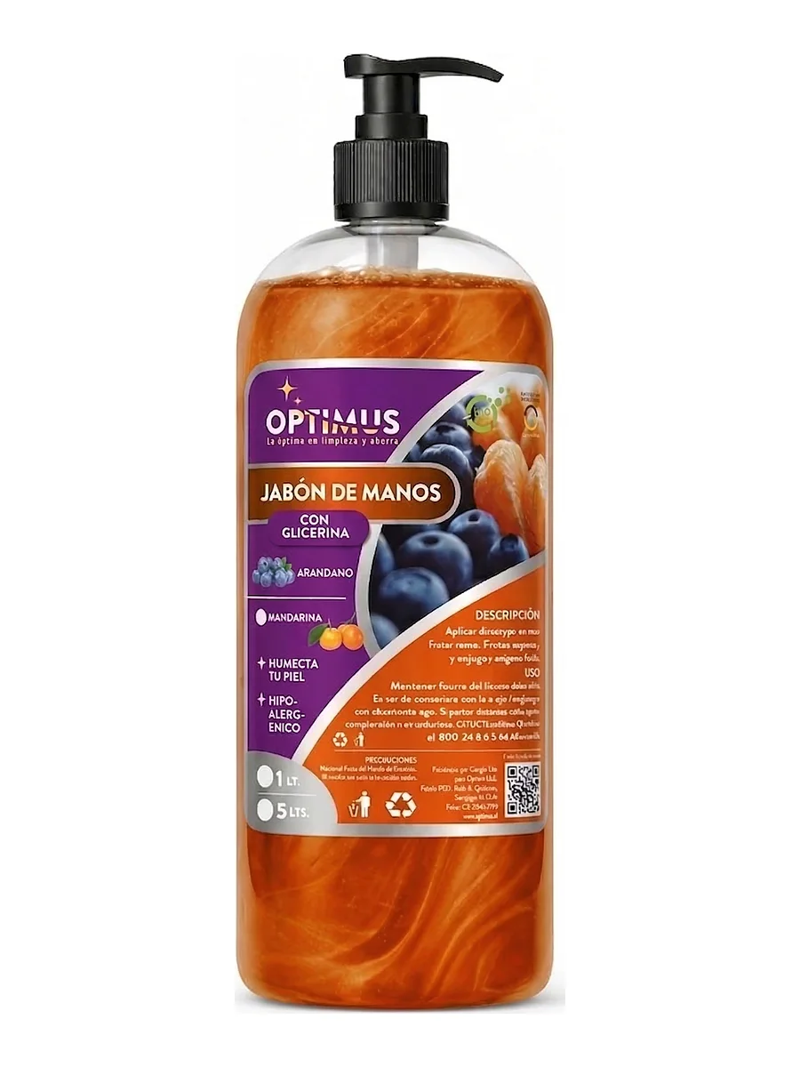 Jabón Granada Mandarina Optimus 1 litro