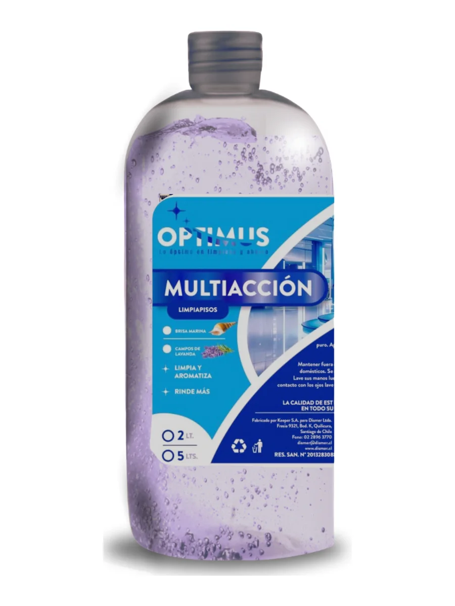 Multiacción y Limpiapisos Lavanda Optimus 1 litro