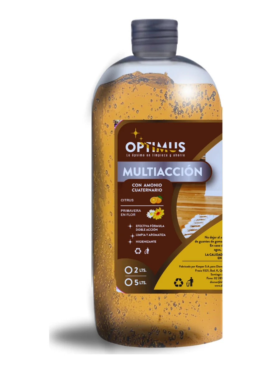 Multiacción y Limpiapisos Frescura Cítrica Optimus 1 litro
